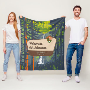 Pas Marymere Falls Familie Kampeeravontuur aan Fleece Deken