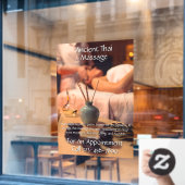 Pas Massage Studio Zakelijk 2 aan Raamsticker (Cafe Raam)