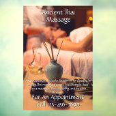 Pas Massage Studio Zakelijk 2 aan  Raamsticker (Vel 3)