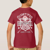 Pas me aan kan niet zijn Baseball Seizoennummer Po T-shirt (Achterkant)