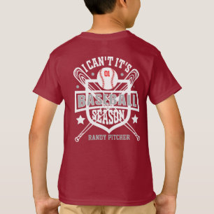 Pas me aan kan niet zijn Baseball Seizoennummer Po T-shirt