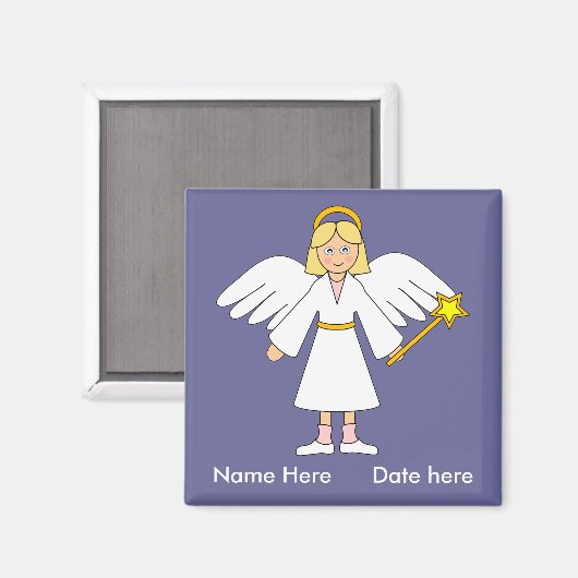 Pas me aan — Kindernationaliteit Angel Magneet (Voorkant / Achterkant)