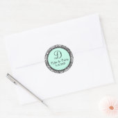 Pas me aan! ...Monogram bruiloft Sticker (Envelop)