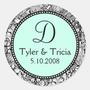 Pas me aan! ...Monogram bruiloft Sticker