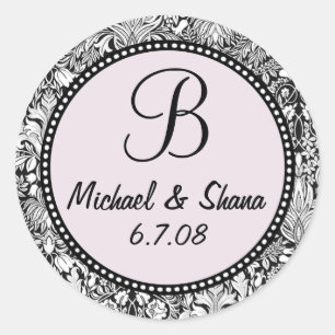 Pas me aan! ...Monogram bruiloft Sticker