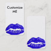 Pas me aan! Visitekaartje Blauwe Lips (Voorkant / Achterkant)