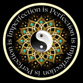 (Pas me aan) Yin Yang Black Workout, Pilates en Yogamat