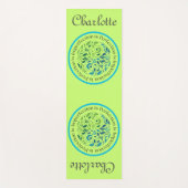 (Pas me aan) Yin Yang Olive Workout, Pilates en Yogamat (Voorkant)