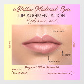 Pas MED Spa Lip Augmentatie Hyaluronic Fill aan Raamsticker (Vel)