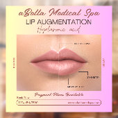 Pas MED Spa Lip Augmentatie Hyaluronic Fill aan Raamsticker (Vel 2)