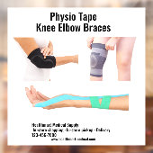 Pas Medische Levering Physio Tape Knie Elleboog aa Raamsticker (Vel 2)