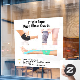 Pas Medische Levering Physio Tape Knie Elleboog aa Raamsticker