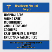 Pas Medische Levering Shop Productlijst Adverteren Raamsticker (Vel)