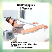 Pas Medische Supply Shop CPAP Supplies aan Raamsticker (Vel 3)