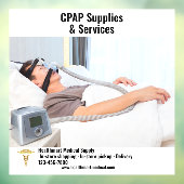 Pas Medische Supply Shop CPAP Supplies aan Raamsticker (Vel 3)