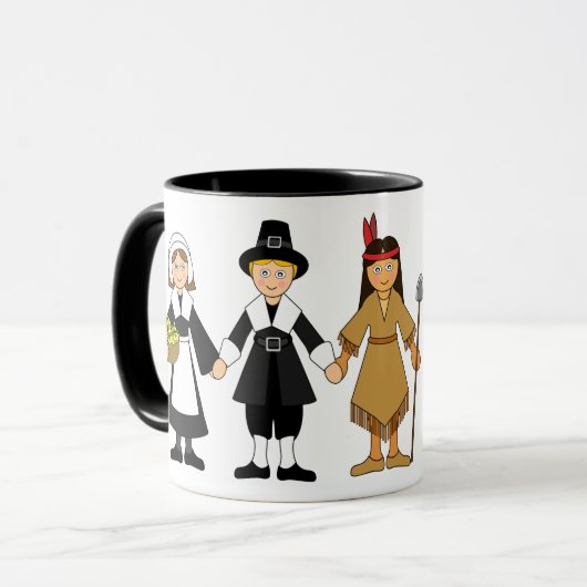 Pas mij aan - Thanksgiving kinderen Mok (Voorkant links)