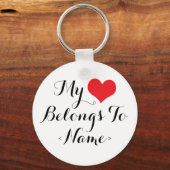 Pas Mijn Hart Behoort Aan<Name>aan Sleutelhanger (Voorkant)