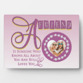 Pas Moderne Beste Vrienden Chic Quote Plaque aan Fotoplaat (voorkant)