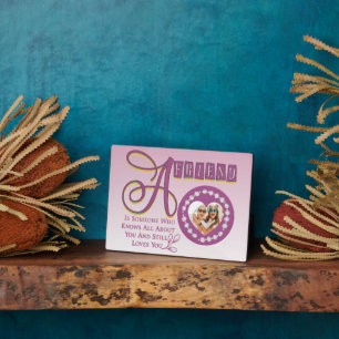 Pas Moderne Beste Vrienden Chic Quote Plaque aan Fotoplaat