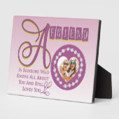 Pas Moderne Beste Vrienden Chic Quote Plaque aan Fotoplaat (Zijkant)