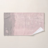 Pas moderne kunststijl lichtroze grijs aan bad handdoek (Handdoek)