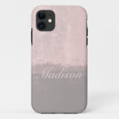Pas moderne kunststijl lichtroze grijs aan Case-Mate iPhone case (Achterkant)