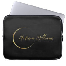 Pas Naam & Initiaal Zwart Wit Goud Monogram aan