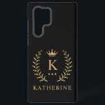 Pas Naam & Initiaal Zwart Wit Goud Monogram aan Samsung Galaxy Hoesje<br><div class="desc">Introductie van ons Customize Name & Initiaal Black White Gold Monogram collectie - een op maat gemaakte combinatie van verfijning en personalisatie. Dit collectie is speciaal gemaakt voor mensen die unieke details waarderen en stelt u in staat om jouw naam en initialen toe te voegen aan een tijdloos zwart-wit palet,...</div>
