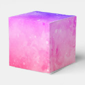 Pas Naam Phrase en leeftijd Roze Paarse Geel aan Bedankdoosjes (Achterkant)