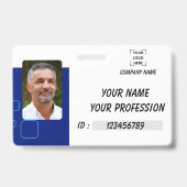 Pas Naambadge Personeels-ID Knop Badge (Voorzijde)