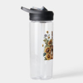 Pas naamgitaar met zonnebloem aan waterfles (Rechts)