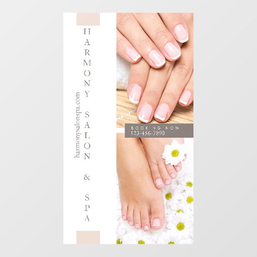 Pas Nail Salon Pedicure Nails Groot aan Raamsticker (Vel)