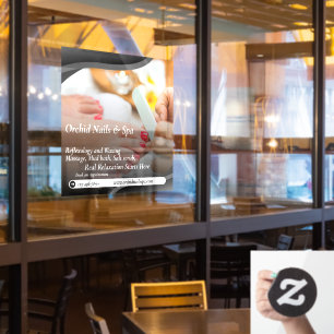 Pas Nail Salon Spa Pedicure Tranquil aan Raamsticker
