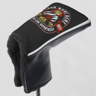 Pas NAME Brandweer Helm Masker Redding aan Golfheadcover
