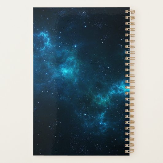 Pas NAVY BLUE SKY 2021 de Kalender Planner aan (Achterkant)