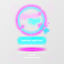 Pas Neon Karaoke Night Small Entrance Portier aan