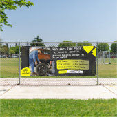 Pas nieuwe gebruikte banden Auto Repair Service Ba Spandoek (Insitu)