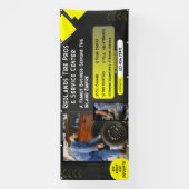 Pas nieuwe gebruikte banden Auto Repair Service Ba Spandoek (Verticaal)