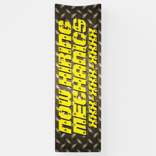 Pas nu de bedradingsmiddelen op diamant-Bord aan Spandoek (Verticaal)