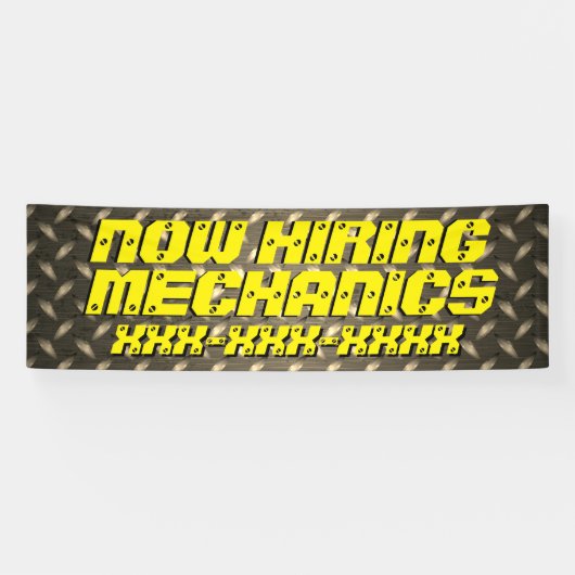 Pas nu de bedradingsmiddelen op diamant-Bord aan Spandoek (Horizontaal)