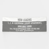 Pas nu het huren afdelingen voor huur aan groot spandoek (Horizontaal)