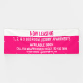 Pas nu het huren afdelingen voor huur aan groot spandoek (Horizontaal)