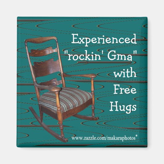 Pa's Ol Rocker Magnet-aanpassen elke gelegenheid Magneet (Voorkant)