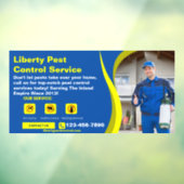 Pas ongedierte knaagdierbestrijding zakelijke teks raamsticker (Vel 3)