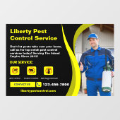 Pas ongedierte knaagdierbestrijding zakelijke teks raamsticker (Vel)