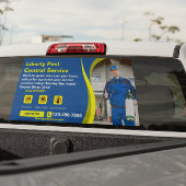 Pas ongedierte knaagdierbestrijding zakelijke teks raamsticker