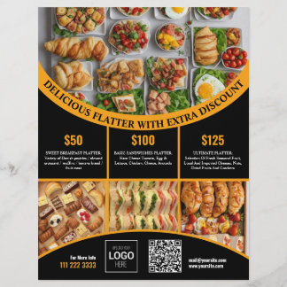 Pas online deze Elegant Food Menu & Prijs aan