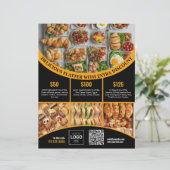 Pas online deze Elegant Food Menu & Prijs aan (Staand voorkant)