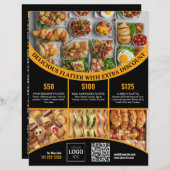 Pas online deze Elegant Food Menu & Prijs aan (Voorkant / Achterkant)