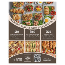 Pas online deze Elegant Food Menu & Prijs aan